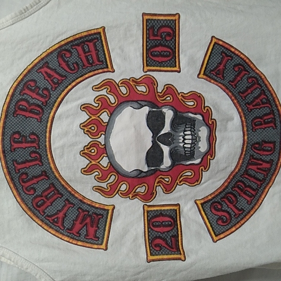 Lightning Clothing 05' Vint Myrtle Beach Spring Rally Tank Made In Russia Sz.M - Picture 2 of 6